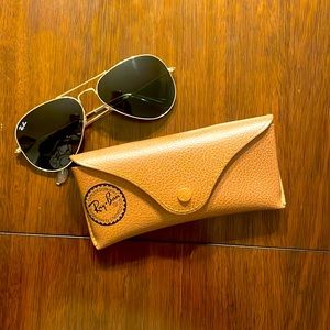 SOLD Ray-Ban Aviator Havana Sunglasses